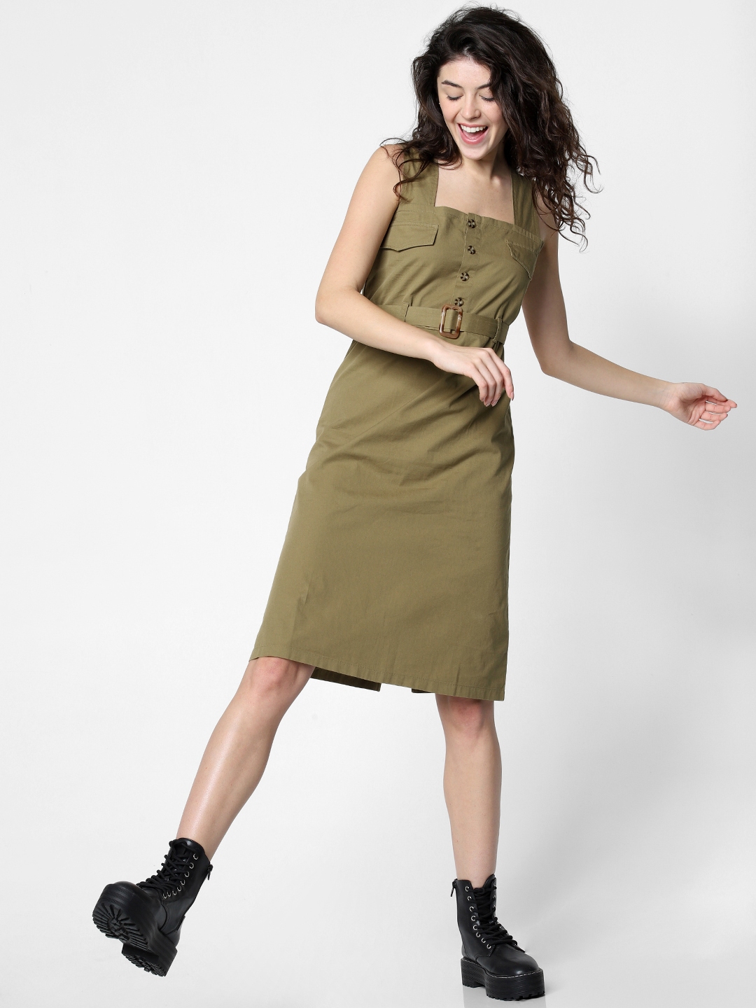 olive green dress for women over 100